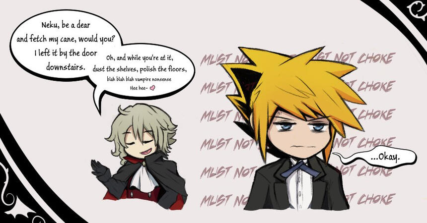 Butler Neku and Vampire josh